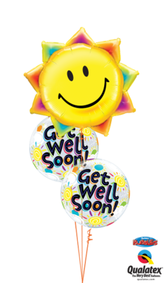 Sunny Well Wishes Balloon Bouquet