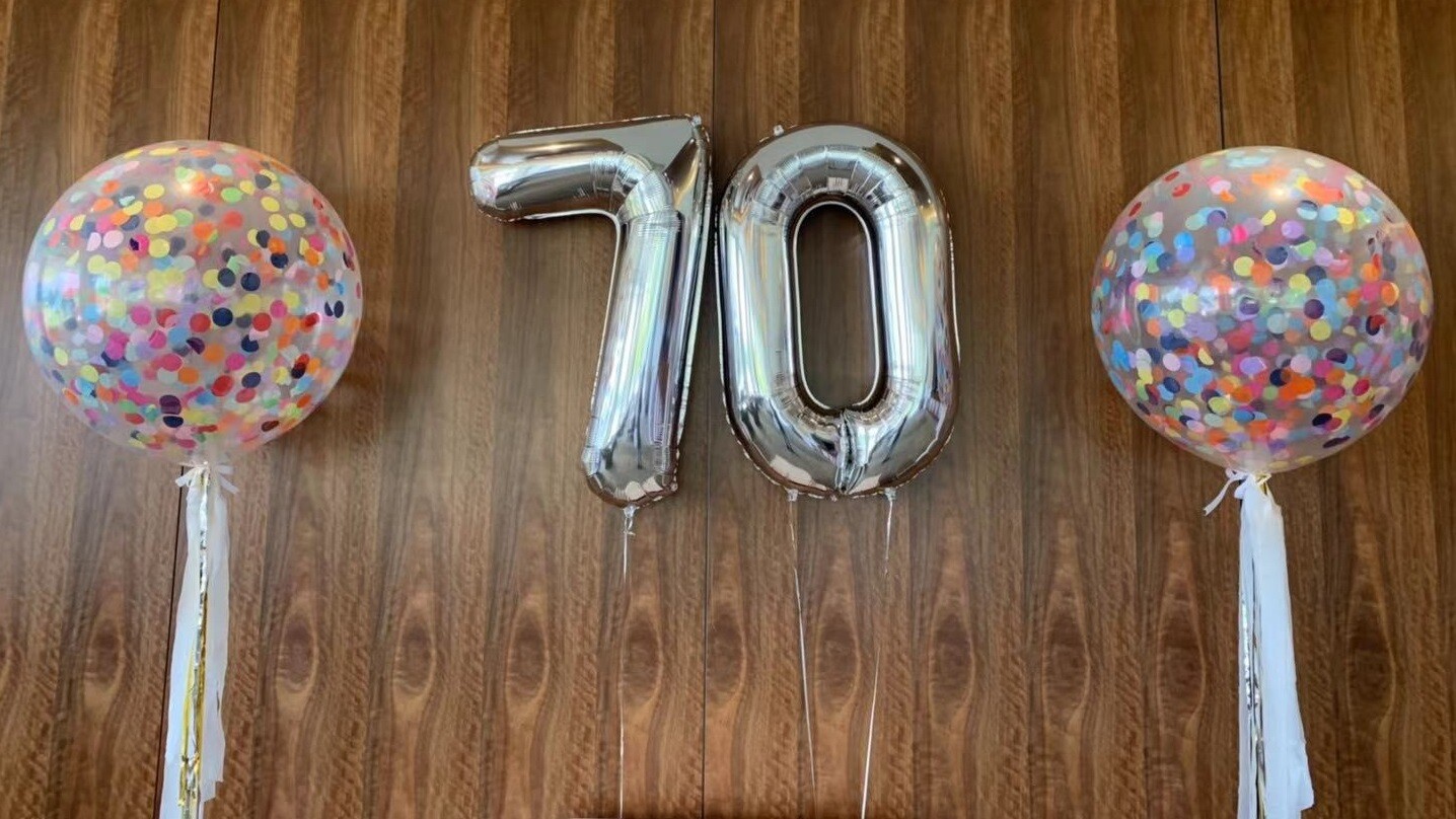 2*90 cm Jumbo Number &amp; 2*90 cm Confetti Balloons