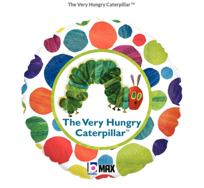 18&quot; Very Hungry Caterpillar Round Foil Balloon *Helium Filled*