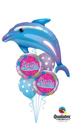 Birthday Dolphin Balloon Bouquet