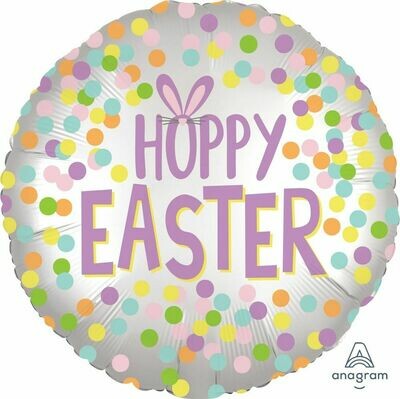 18&quot;/45 cm Satin Easter Round Foil Balloon