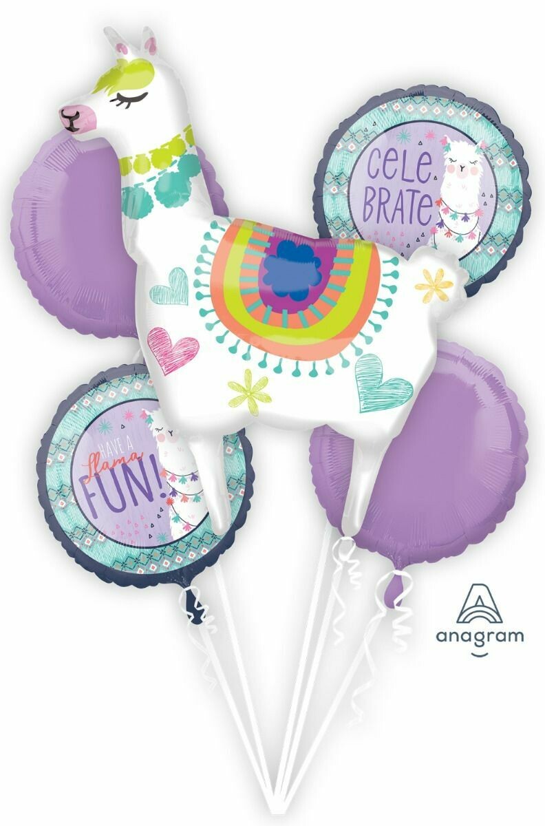 Llama Fun Balloon Bouquet