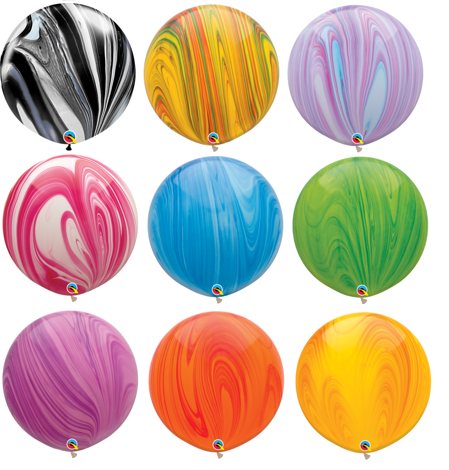 30 inch/76 cm Super Agate Latex Balloons Latex Balloon