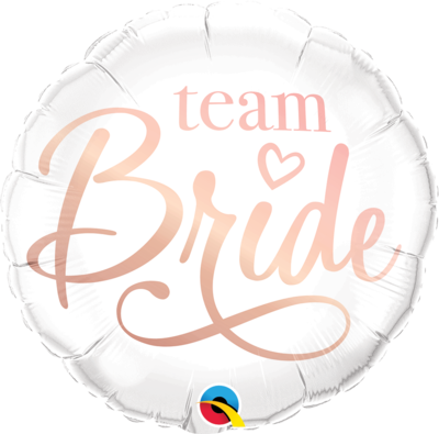18"/45 cm Team Bride Foil Balloon *Helium Filled*