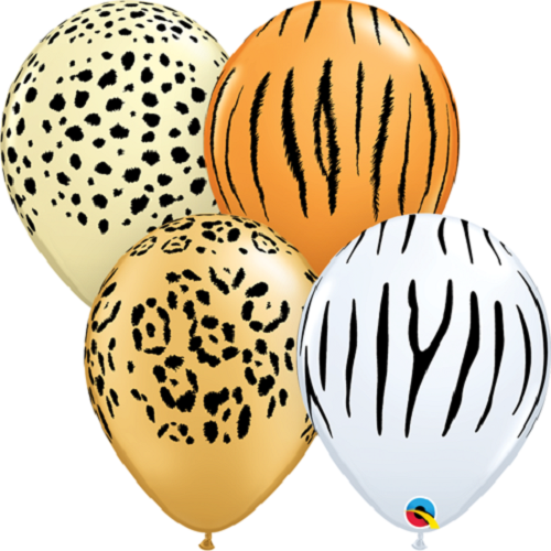 Safari Assortment 30 cm Helium Latex Balloon