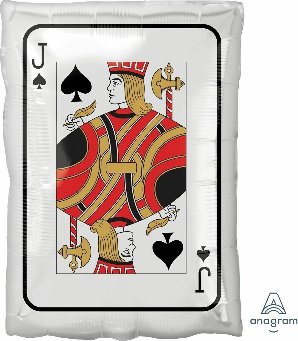 Jr Shape Roll the Dice Jack and Queen (30cm x 43cm) *Helium Filled*