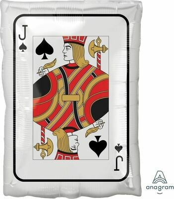 Jr Shape Roll the Dice Jack and Queen (30cm x 43cm) *Helium Filled*