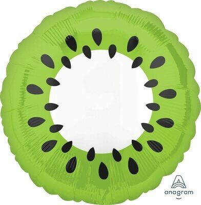 17&quot;/43 cm Tropical Kiwi  Foil Balloon  *Helium Filled*
