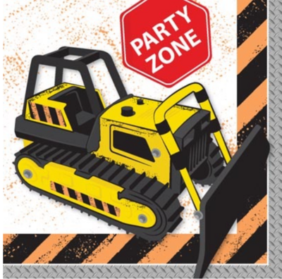 20pk Construction Napkins