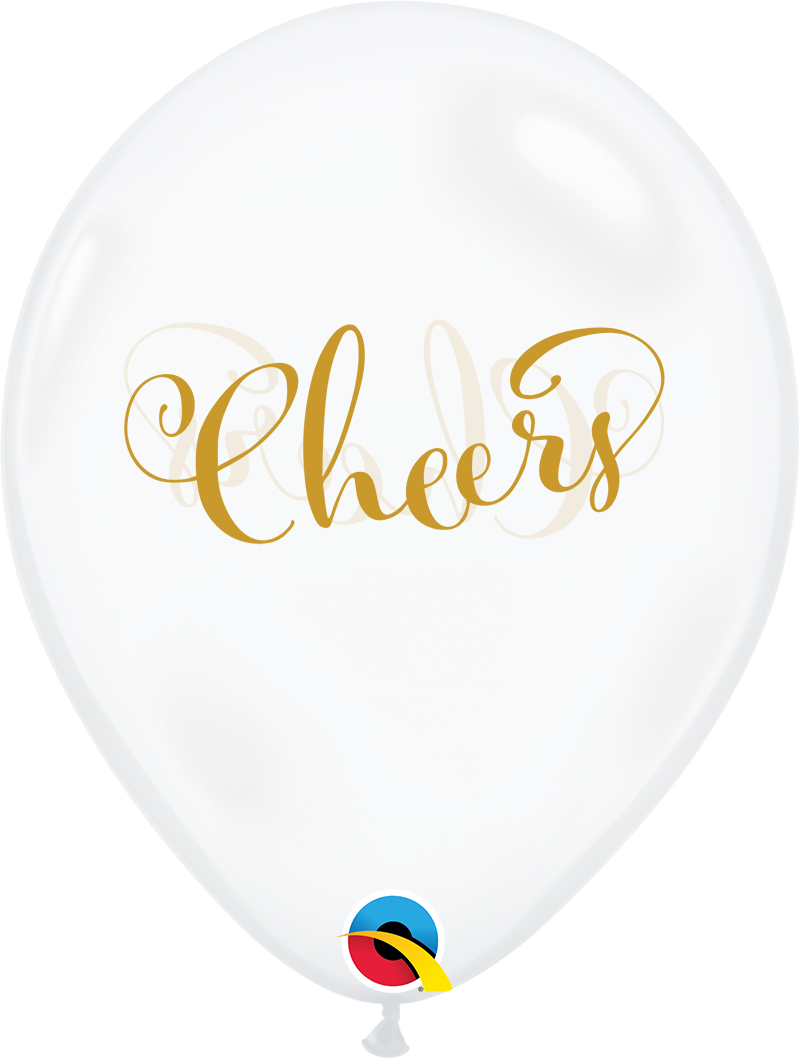 Simply Cheers - Diamond Clear 30 cm Helium Latex Balloon