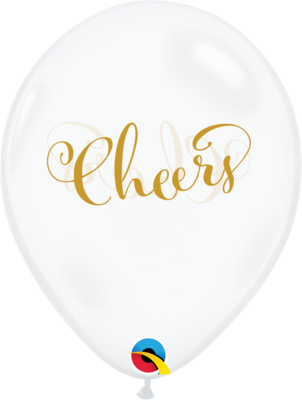 Simply Cheers - Diamond Clear 30 cm Helium Latex Balloon