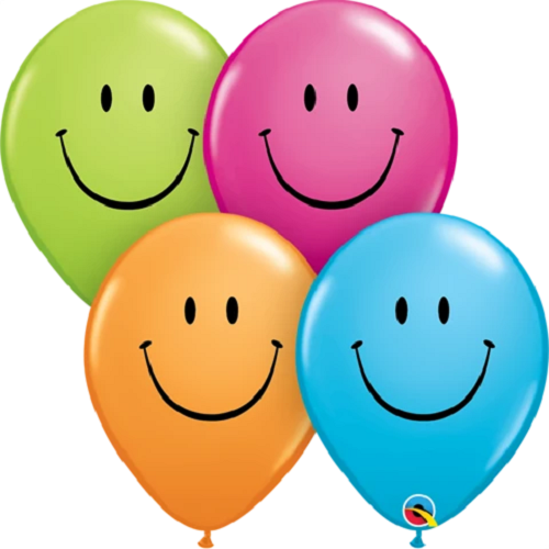 Smile Face Assortment 30 cm Helium Latex Balloon