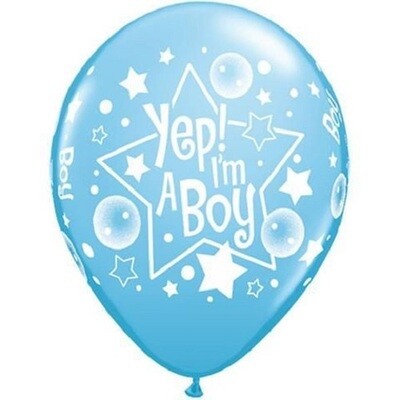 Yes! I'm a Boy Blue 30 cm Helium Latex Balloon
