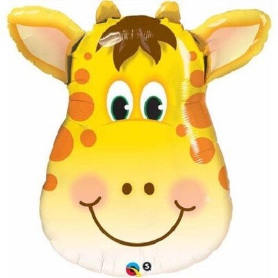 32" Jolly Giraffe Foil Balloon *Helium Filled with Weight*