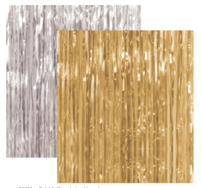 Gold/Silver Foil Curtain Backdrop