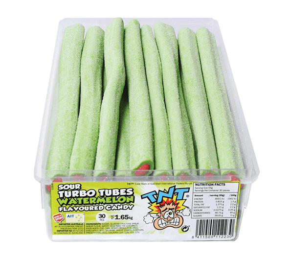 TNT SOUR TURBO TUBES WATERMELON 30s 1.5 kg