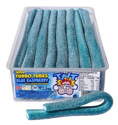 TNT SOUR TURBO TUBES BLUE RASPBERRY 1.5 kg