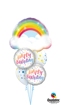 A Magical Day is on the Way! Happy Birthday Balloon Bouquet