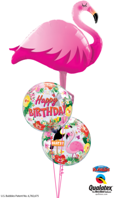 Flamingo Birthday Bash Balloon Bouquet