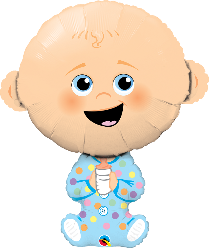 Qualatex Supershape Foil Balloon Baby Boy 38‘’ *Helium Filled with Weight*