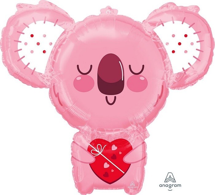 28" Pink Koala Bear Balloon *Helium Filled with Weight*