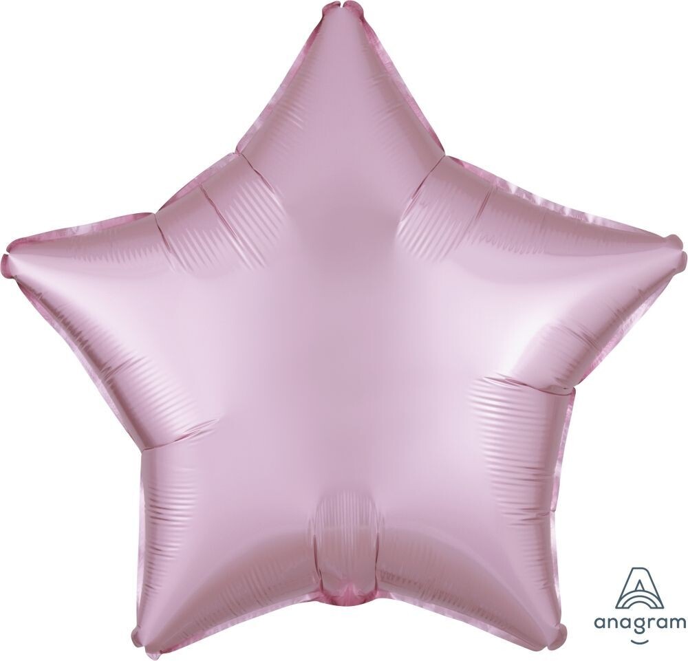 Helium Filled Solid Colour Foil 18&quot; Satin Luxe Pastel Pink