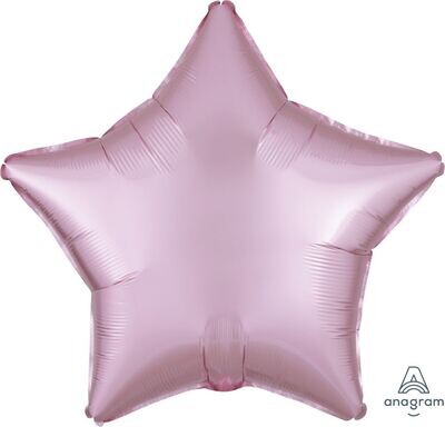 Helium Filled Solid Colour Foil 18&quot; Satin Luxe Pastel Pink