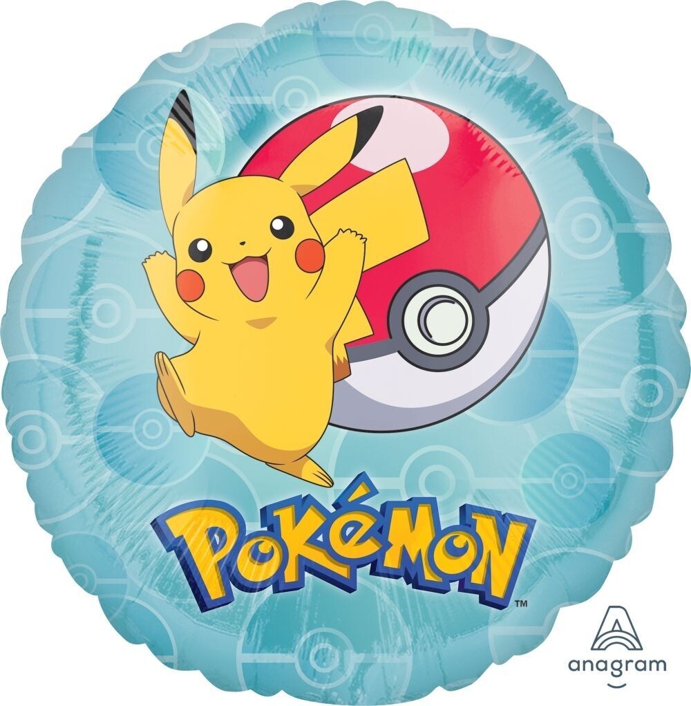 17"/43 cm Licensed Pokemon Foil Balloon *Helium Filled*