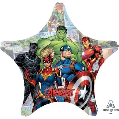 Jumbo HX Avengers Marvel Powers Unite 71cm *Helium Filled with Weight*