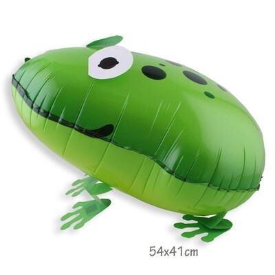 🐸 Walking Pet Frog Balloon - Fully Inflated ✨