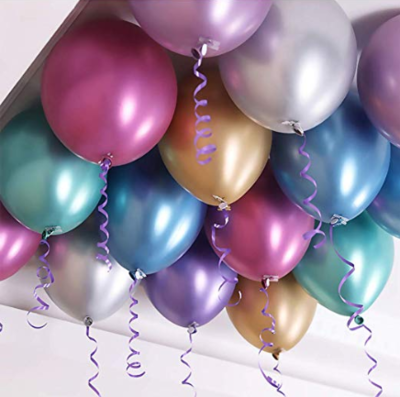 100x Premium Qualatex Chrome Ceiling Balloons