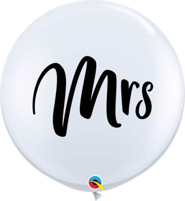 36 inch/90 cm Mrs Latex Balloon