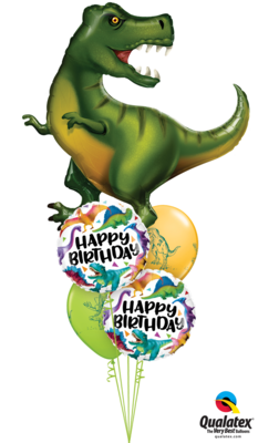✨ "DINO-RRIFIC" Giant T-Rex Balloon Bouquet ✨
