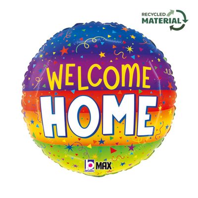 🏡 18" "Welcome Home" Streamers Foil Balloon ❤️