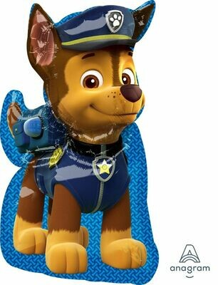 Paw Patrol Licensed Chase (58cm x 78cm) Foil Balloon *Helium Filled with Weight*