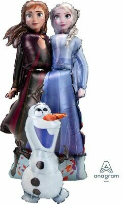❄️ Giant Frozen 2 AirWalker Balloon (Elsa, Anna &amp; Olaf) - Fully Inflated &amp; Styled ✨