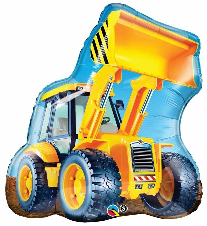 Qualatex Supershape Foil Balloon Construction Loader 32‘’ *Helium Filled with Weight*