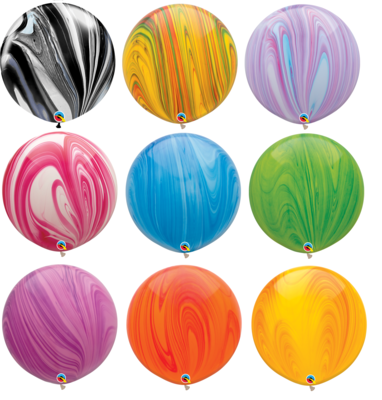 30 inch/76 cm Super Agate Latex Balloons Latex Balloon