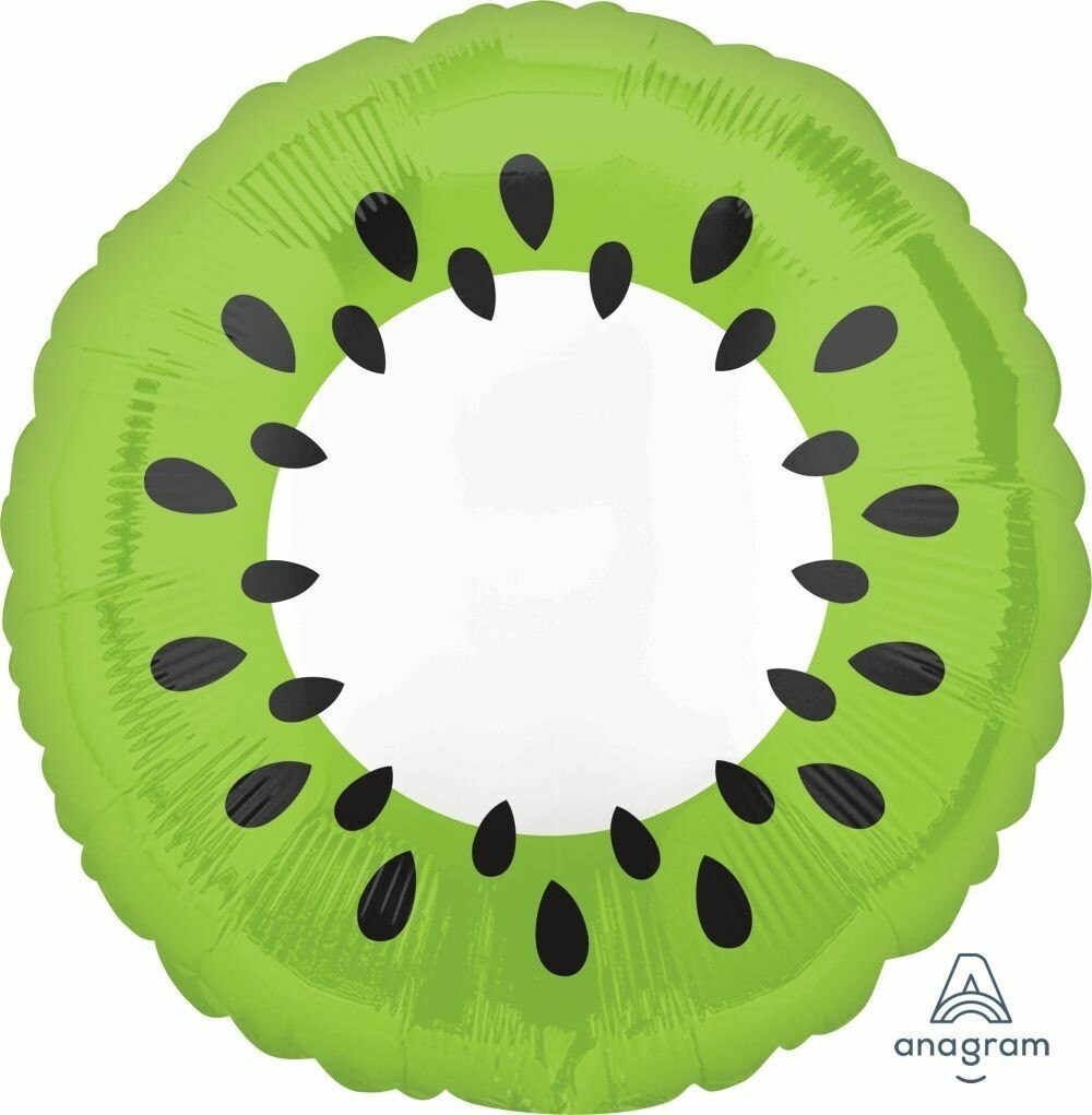 🥝 17" Tropical Kiwi Fruit Foil Balloon (Helium Inflated) 🥝