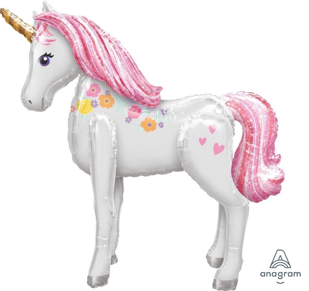 🦄 Giant Magical Unicorn AirWalker Balloon (Fully Inflated)