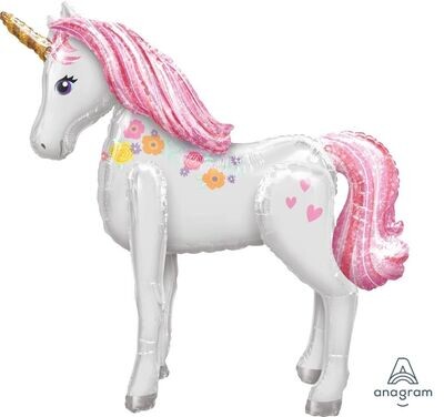 🦄 Giant Magical Unicorn AirWalker Balloon (Fully Inflated)