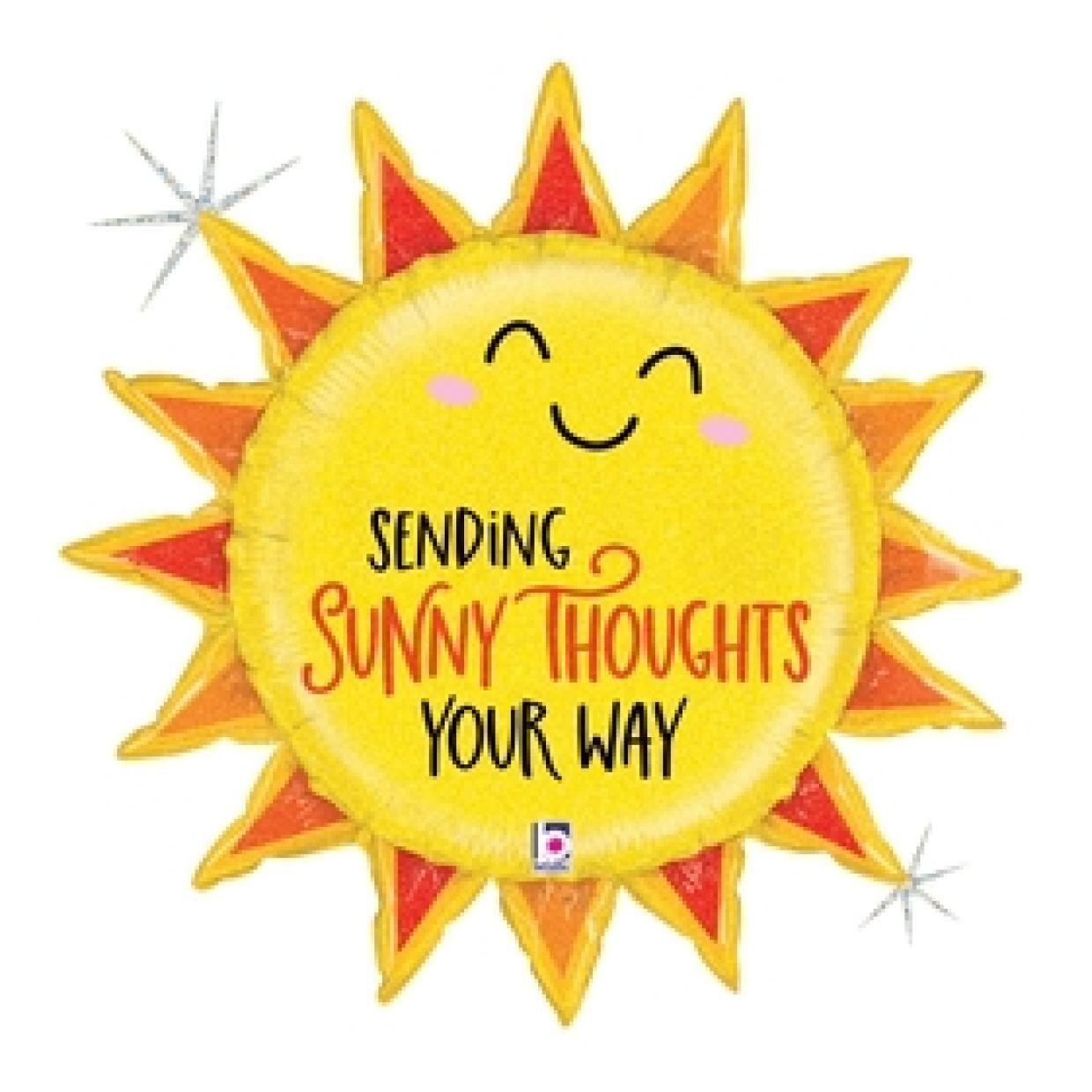Betallic Foil Shape 76cm (30") Sunny Thoughts