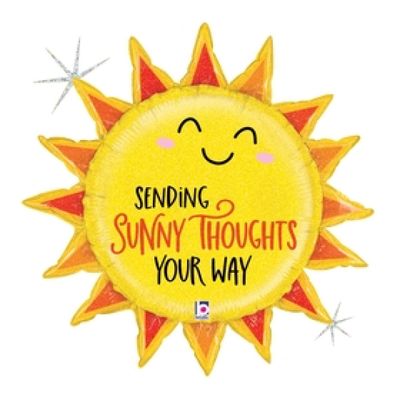 Betallic Foil Shape 76cm (30") Sunny Thoughts