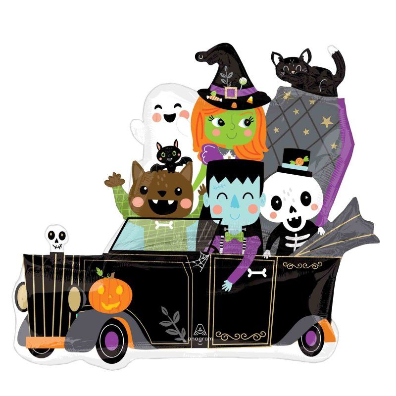 🎃 SuperShape Monster Mingle Halloween Foil Balloon (Helium Inflated) ✨