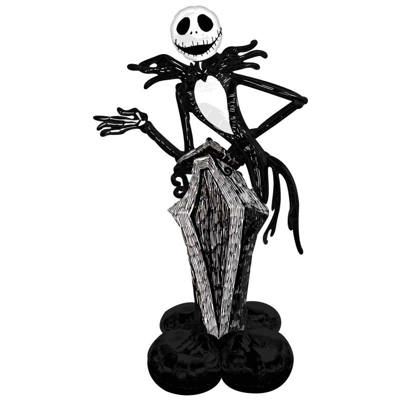 🎃 Giant Jack Skellington AirLoonz Freestanding Balloon ✨