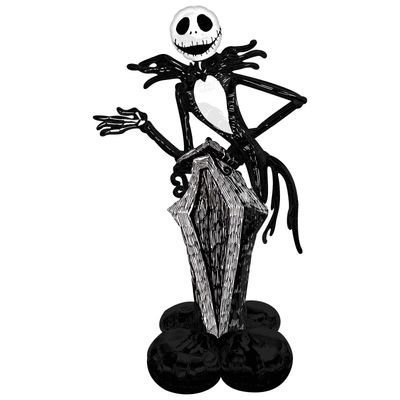 🎃 Giant Jack Skellington AirLoonz Freestanding Balloon ✨