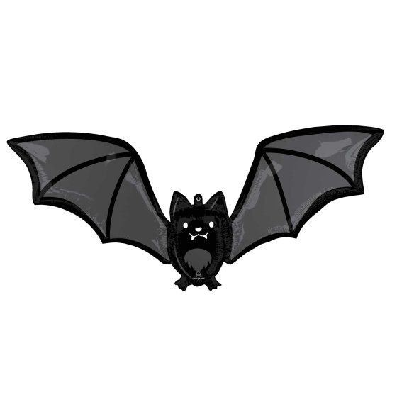 🎃 Giant Batty Bat Foil Balloon (Helium Inflated) ✨