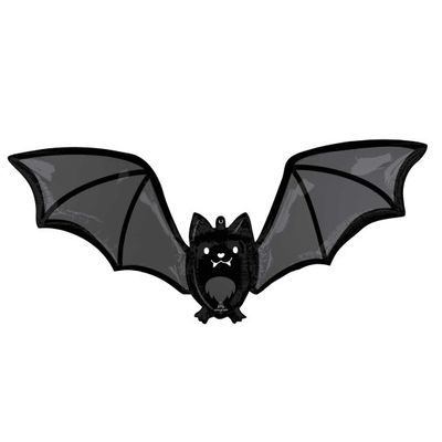 🎃 Giant Batty Bat Foil Balloon (Helium Inflated) ✨