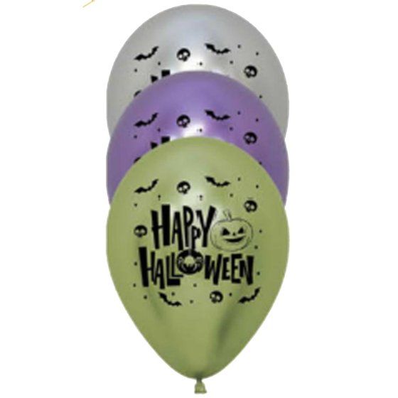 🎃 Halloween Premium Reflex Metallic Balloon Bunch (Helium Inflated) ✨