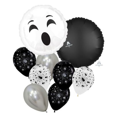 👻 Luxe Monochrome Ghost Jumbo Bouquet (Helium Inflated) ✨